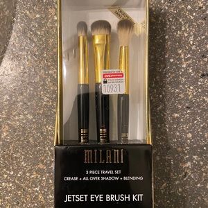 New in box Milani 3 jet set eye make up brushes